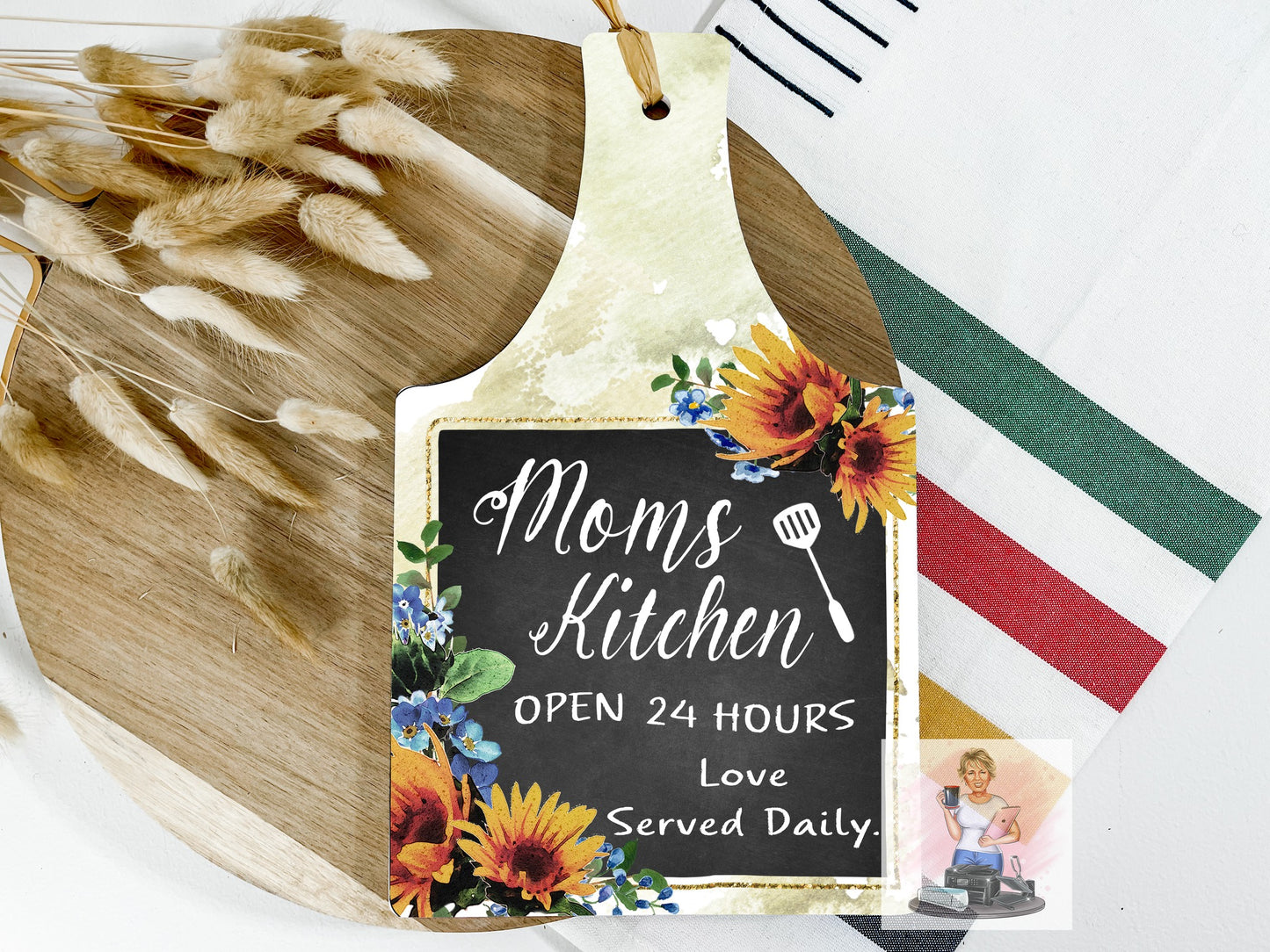 Mom's Kitchen Sunflower Trivet/Hot Plate