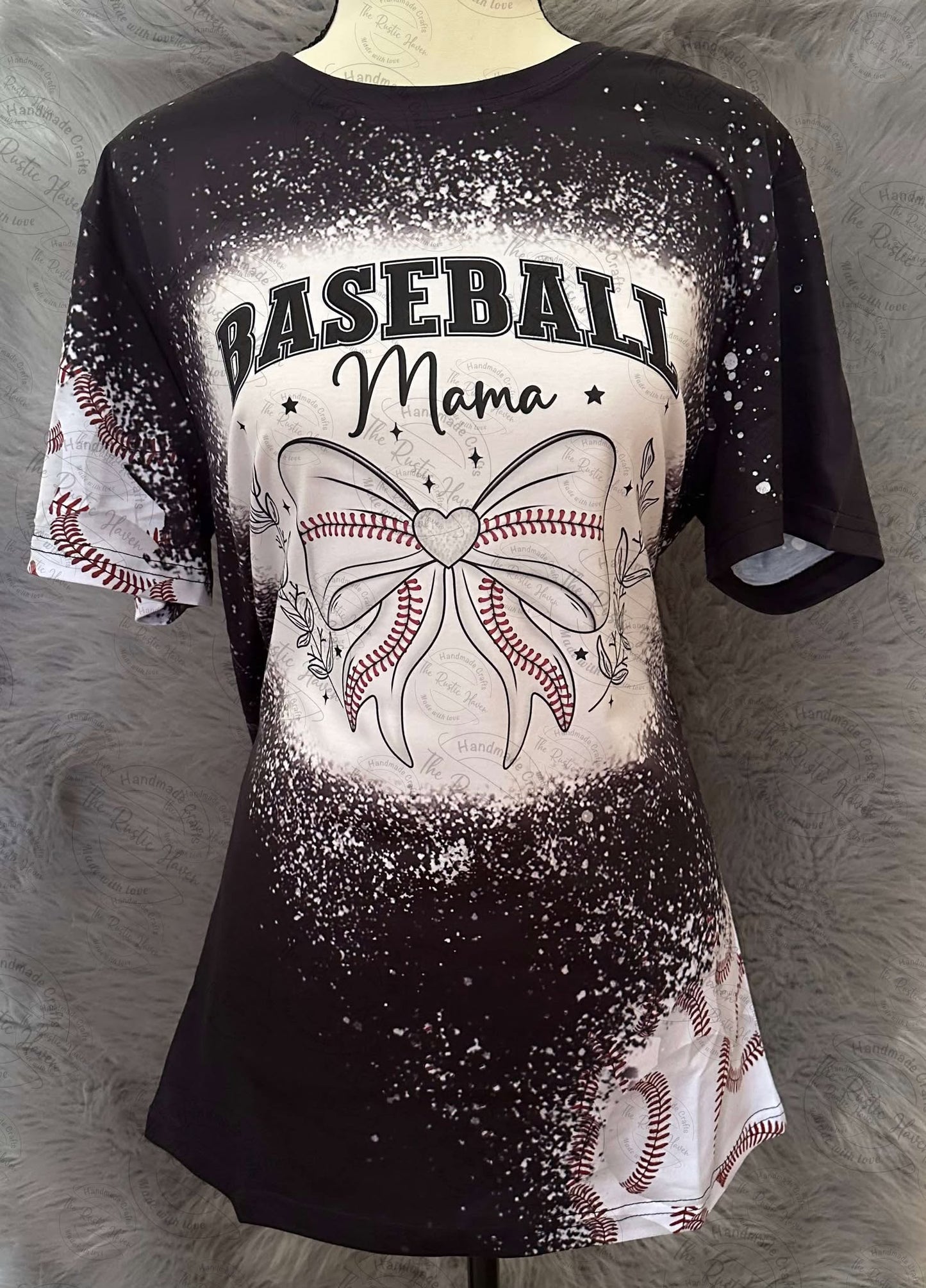 Customized Baseball bow T shirt