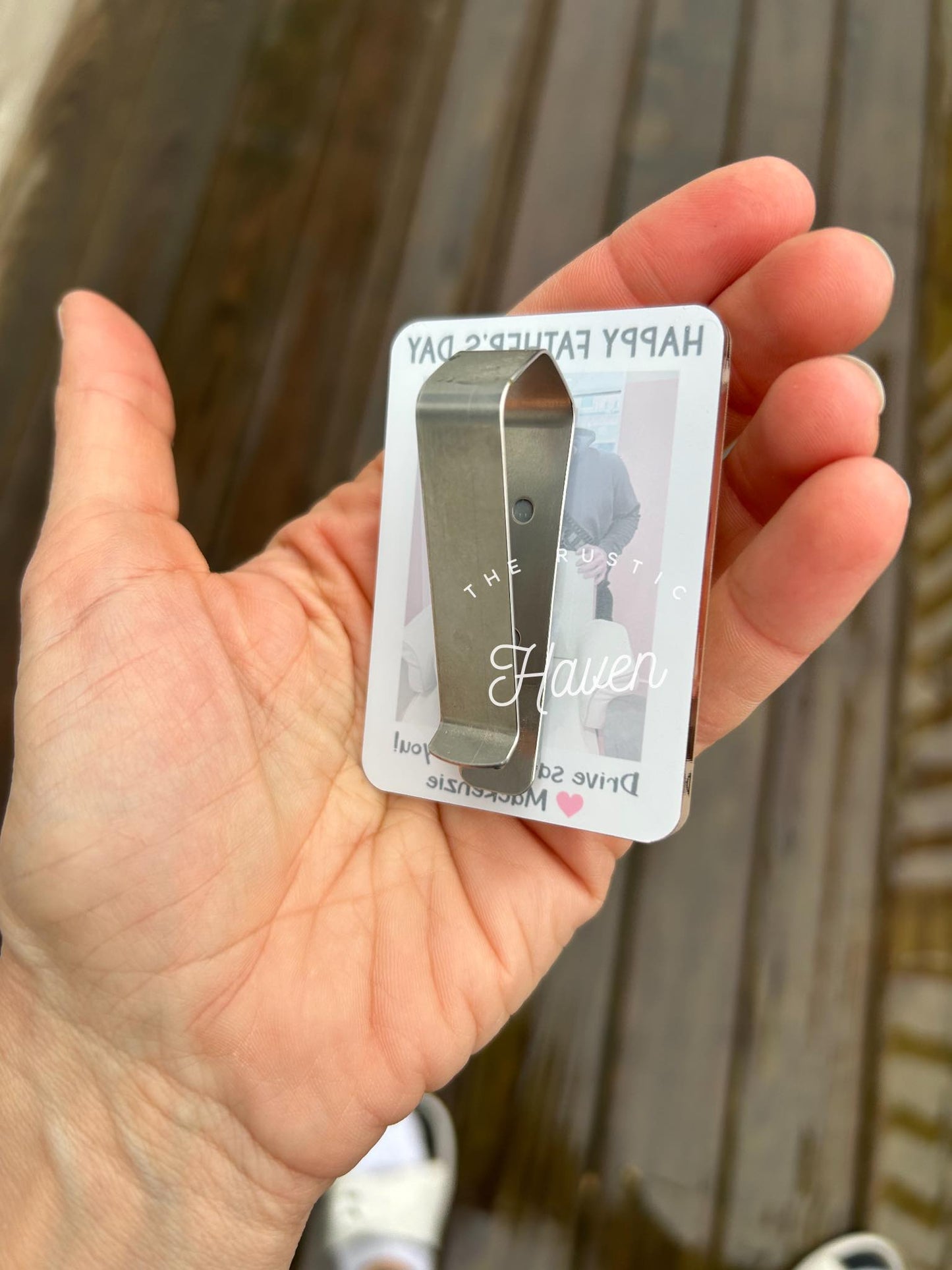 Customized Fathers Day Visor Clip