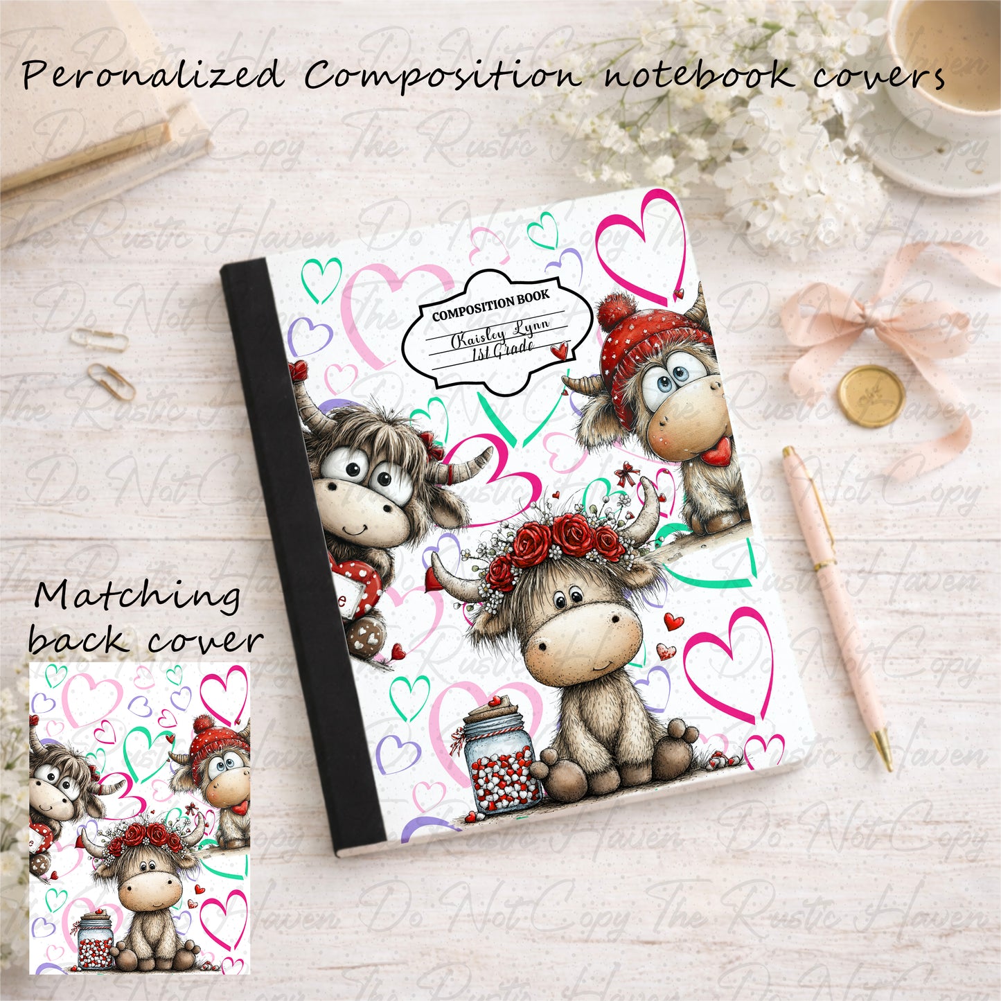 Personalized Composition Notebook | Custom Name & Theme | Made Just for You