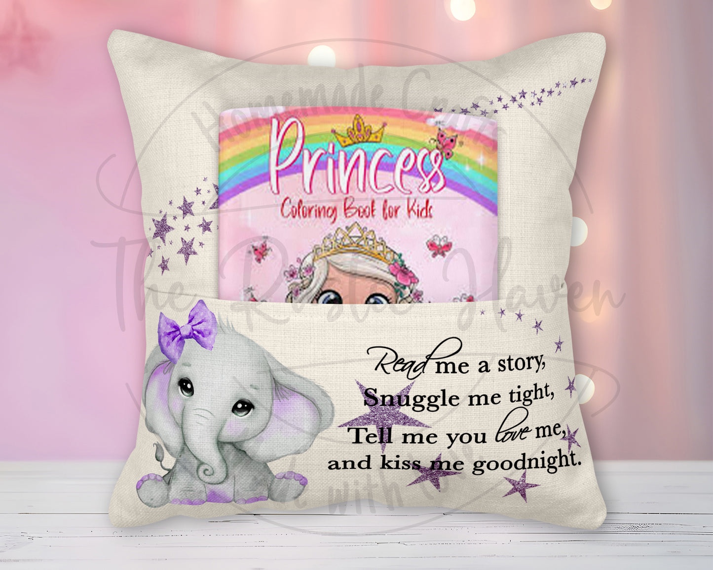 Adorable Elephant Pocket Pillow