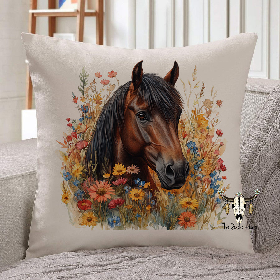 Beautiful Horse Pillow