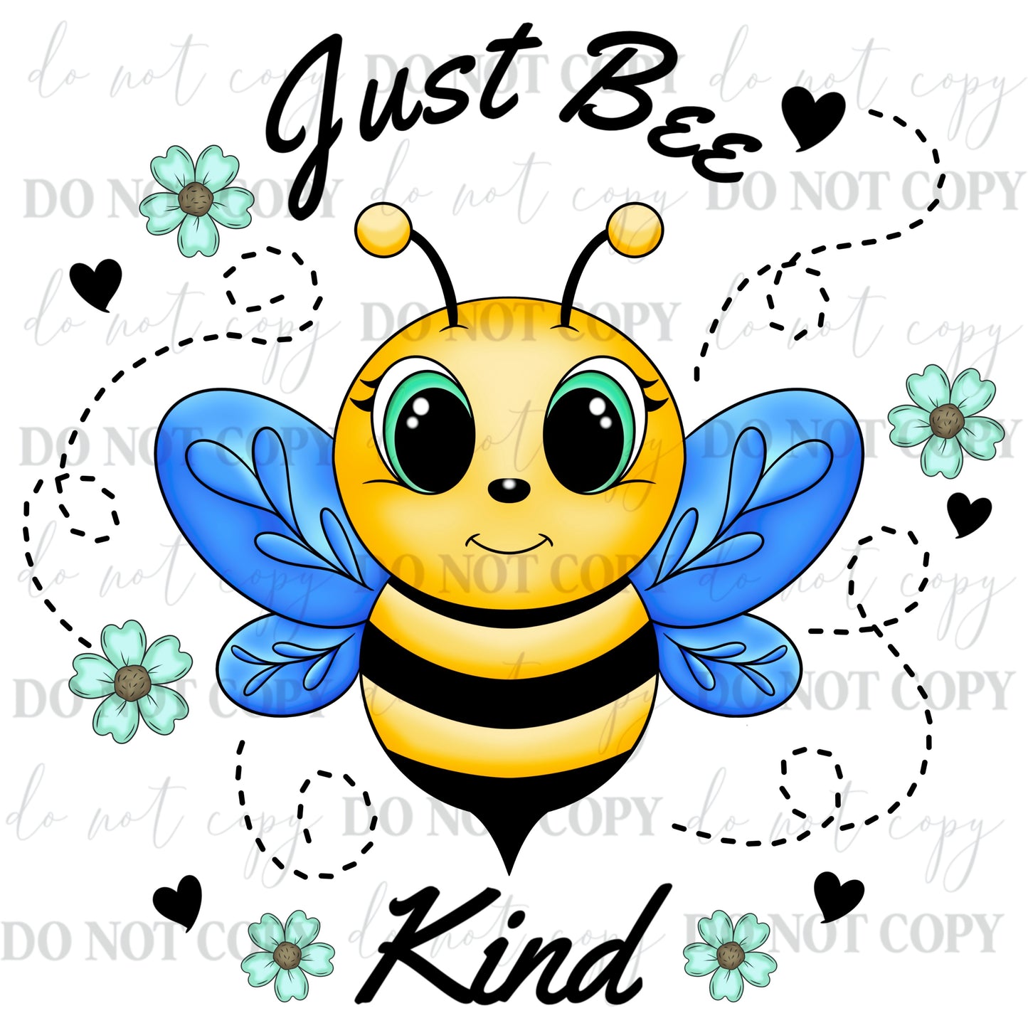 Just Bee Kind PNG | Cute Bee Design | Inspirational Quote Graphic | Digital Download