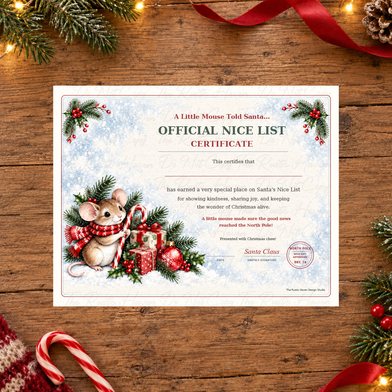 A Little Mouse Told Santa North Pole Mail Kit