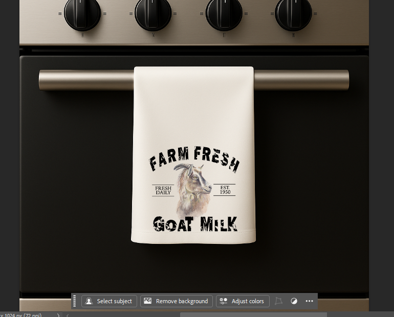 Fresh Farm Goat Milk Kitchen Hand Towel