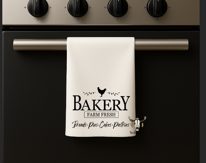 Farm Fresh Bakery Kitchen Hand Towel