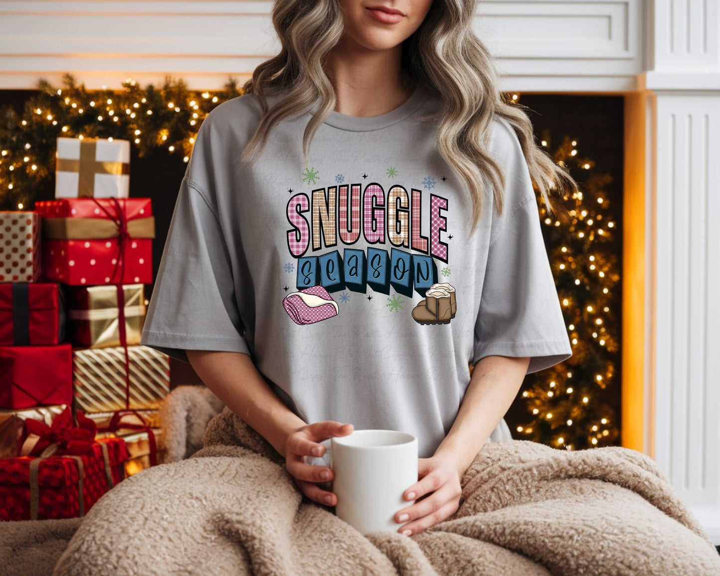 Snuggle Season Graphic Tee – Cozy Winter T- Shirt