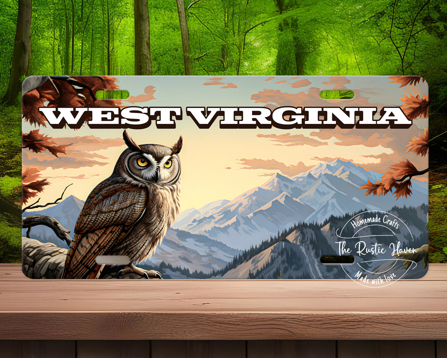 West Virginia Owl License Plate