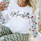 “Merry Christmas Lights Long Sleeve Shirt – Holiday Graphic Tee with Multicolor or Pink Lights (4 Colors)”