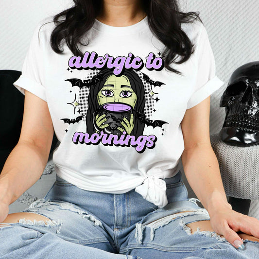 Allergic To Mornings T-Shirt