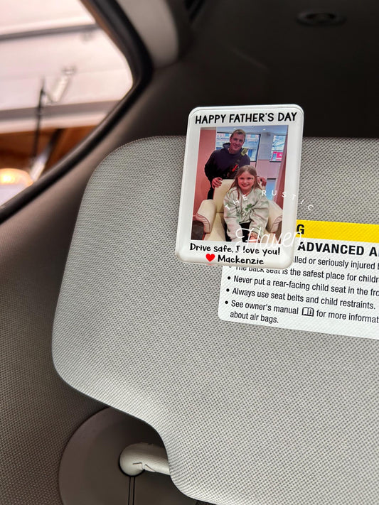 Customized Fathers Day Visor Clip