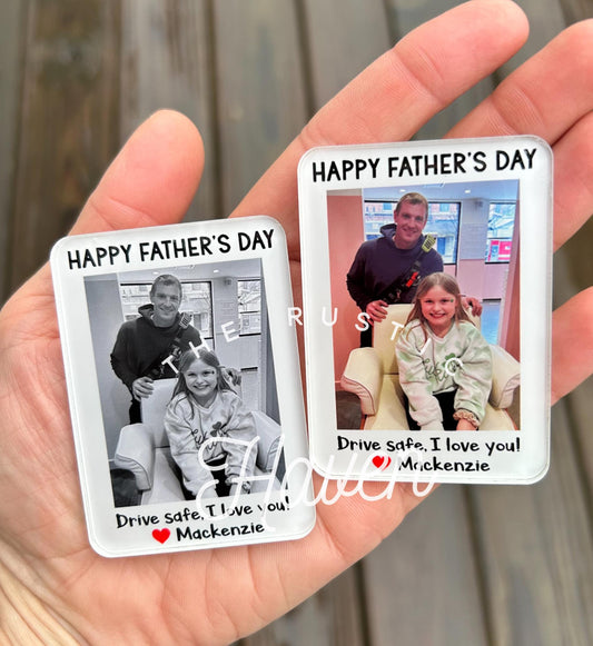 Customized Fathers Day Visor Clip