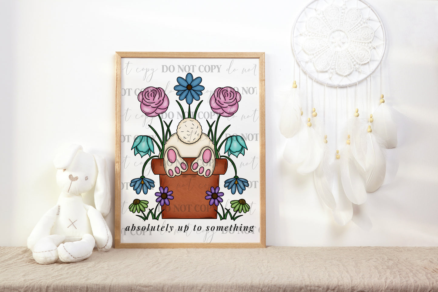 Absolutely Up to Something Bunny PNG