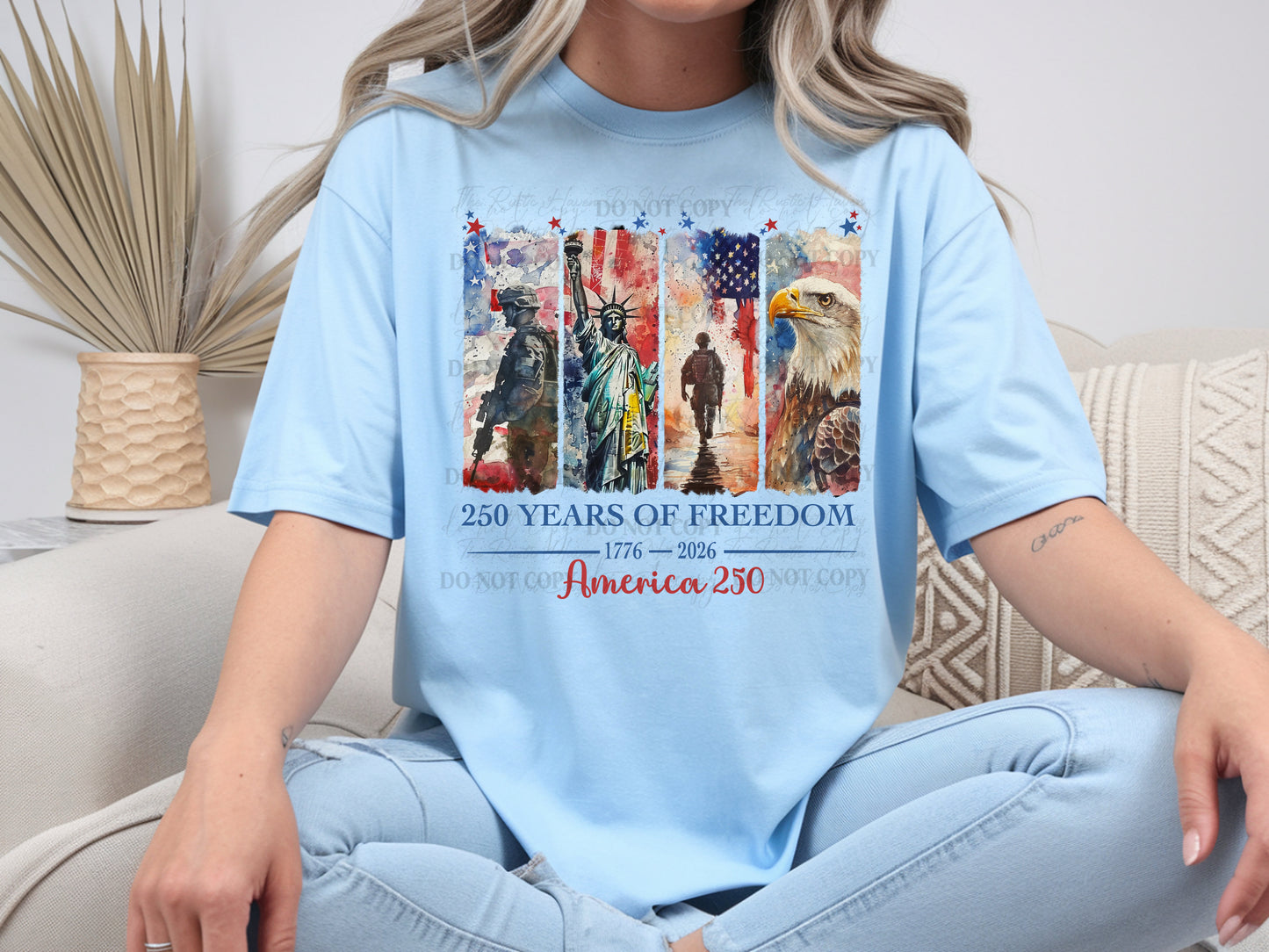America 250 Shirt – 250 Years of Freedom 1776–2026 Patriotic T-Shirt, USA Eagle Liberty Graphic Tee, Fourth of July Apparel