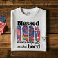 Blessed is she who trust in the Lord T-shirt