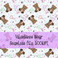 Valentine Bear Seamless Digital Paper PNG | Cute Teddy Bear Valentine Pattern | 300 DPI Printable Background