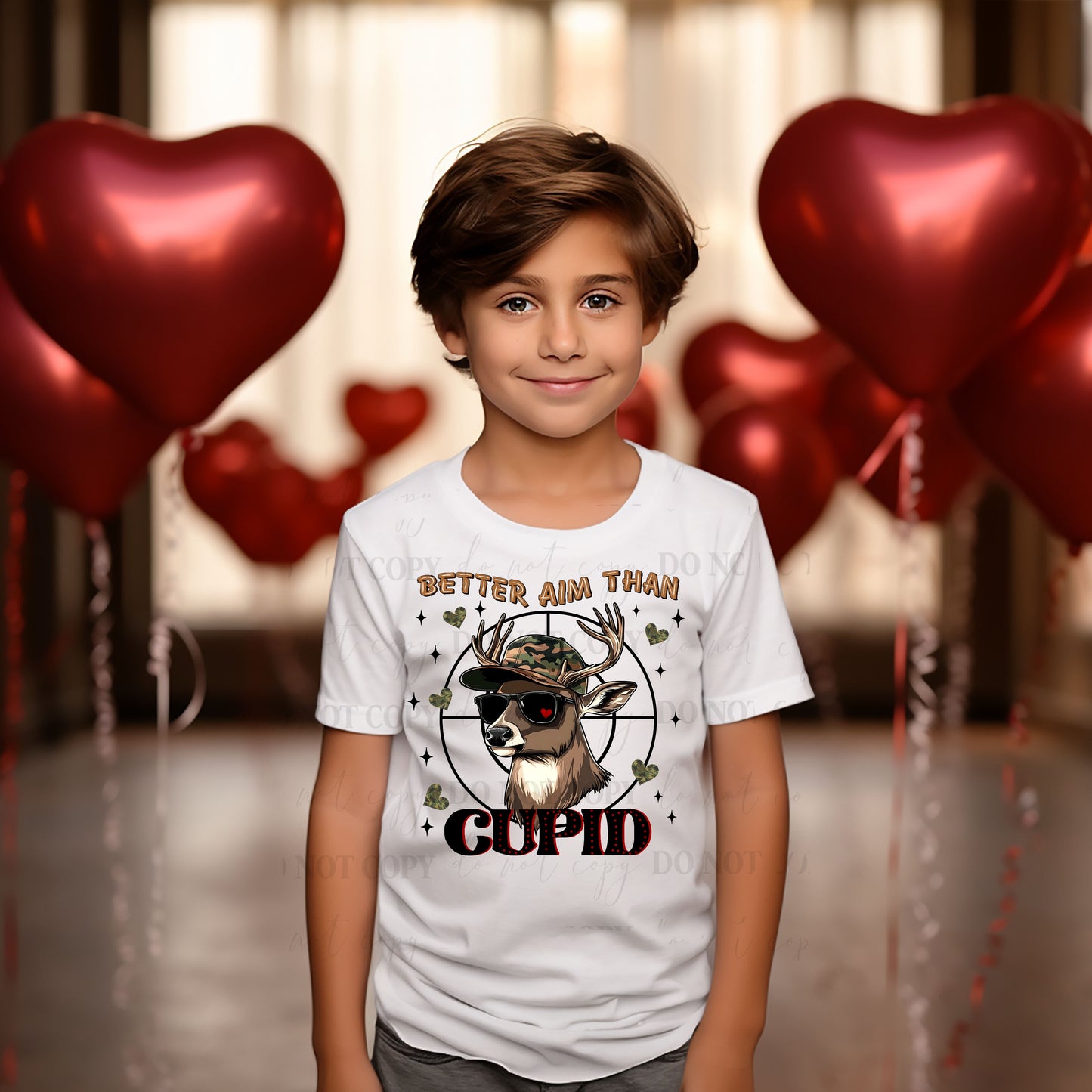 Cute Better Aim Than Cupid Valentines T-shirt