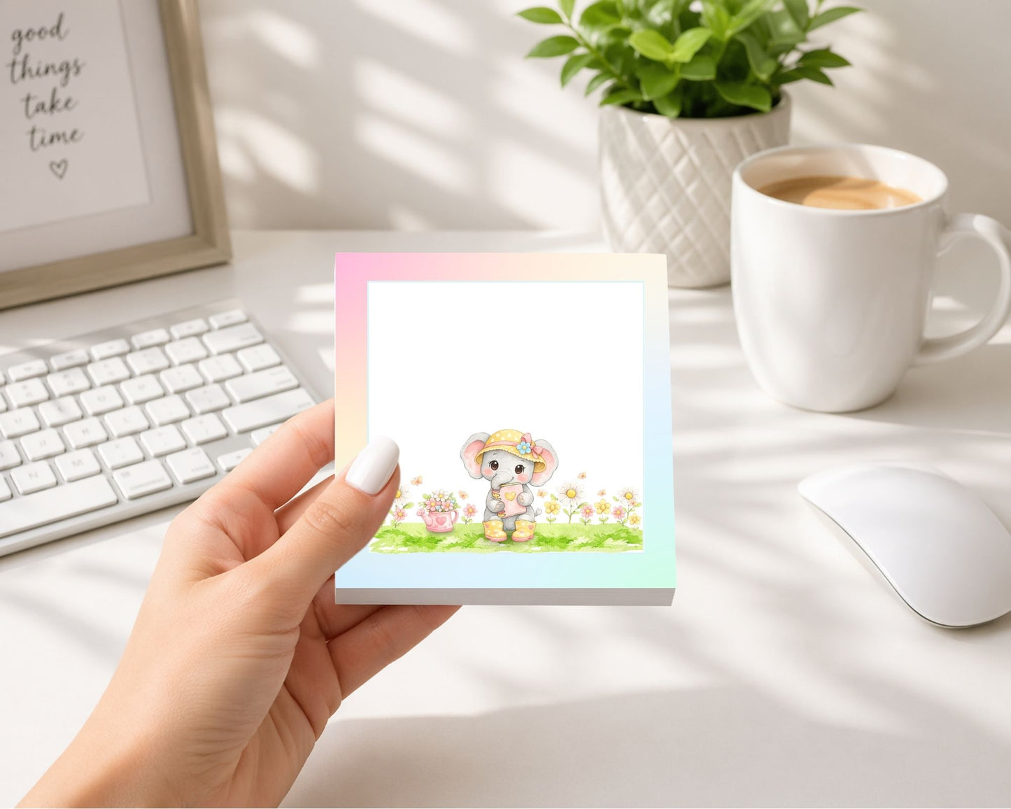 Cute Animal Lunch Box Notes Notepad | 4x4 Memo Pad | Choose Your Favorite Animal