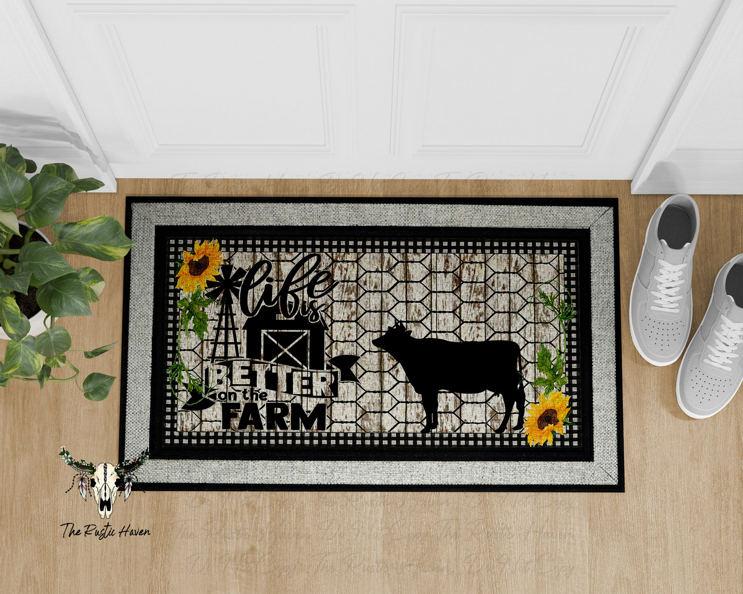Life Is Better on the Farm Doormat