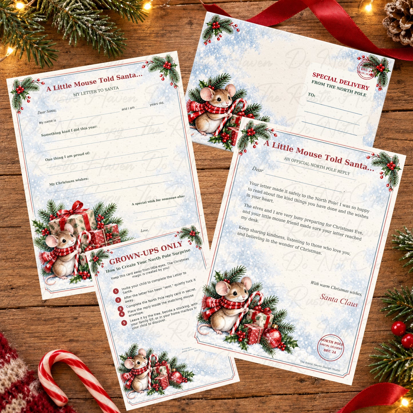 A Little Mouse Told Santa North Pole Mail Kit