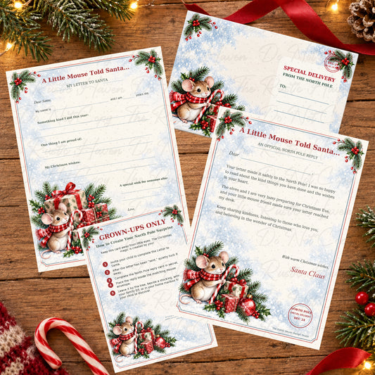 A Little Mouse Told Santa North Pole Mail Kit