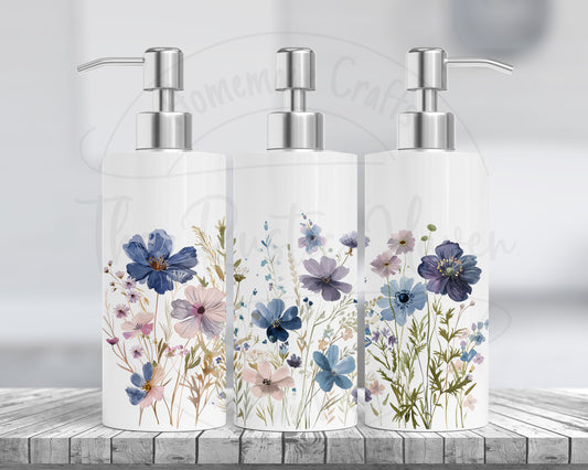 Beautiful Floral Soap Or Lotion Dispenser