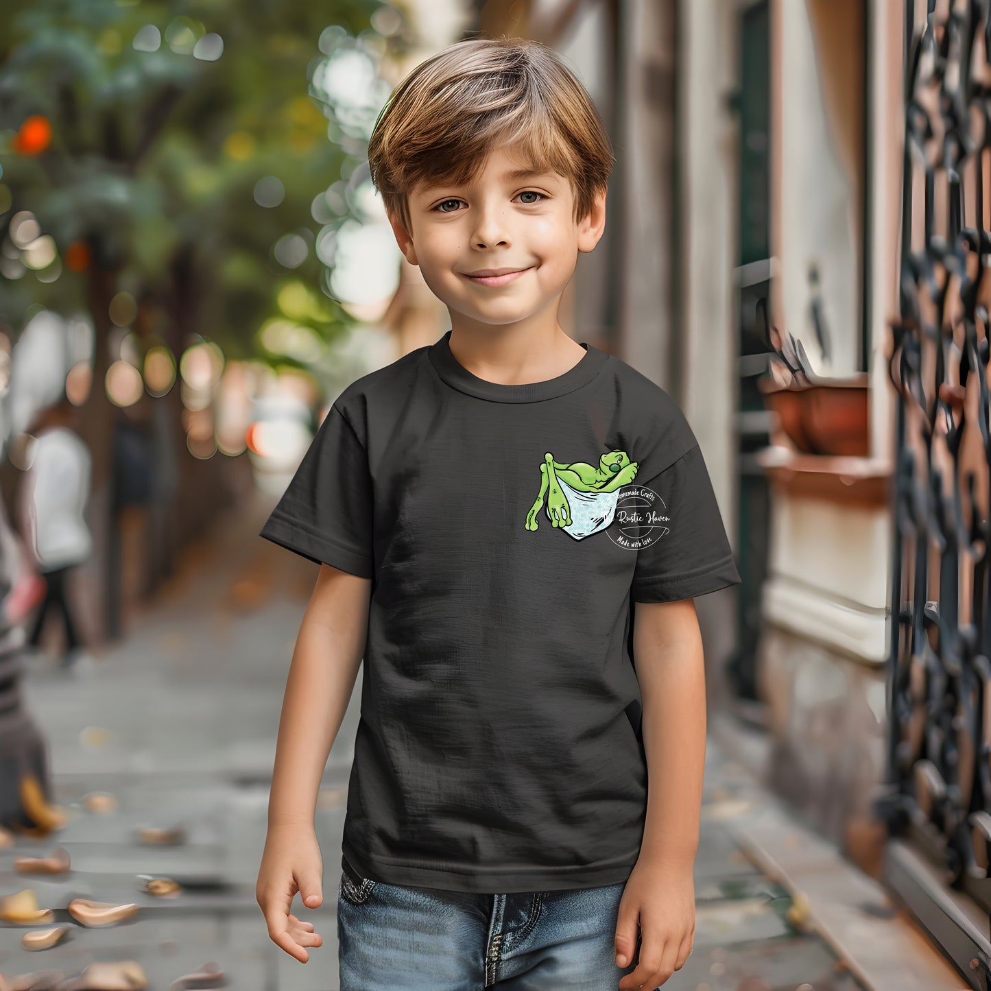 Cute Frog Pocket Pal T-Shirt