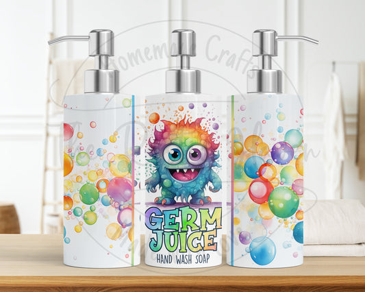 Cute little Monster Germ Juice Soap Dispenser