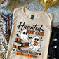 Haunted Book Club Shirt – Ghost Reading Tee | Halloween Bookish T-Shirt (Black or Tan)