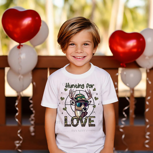 Boys adorable Buck valentines t shirt