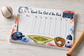 Knock 'Em Out of the Park Baseball Chore Chart Notepad | 8.5" x 11" | 52 Easy-Tear Sheets