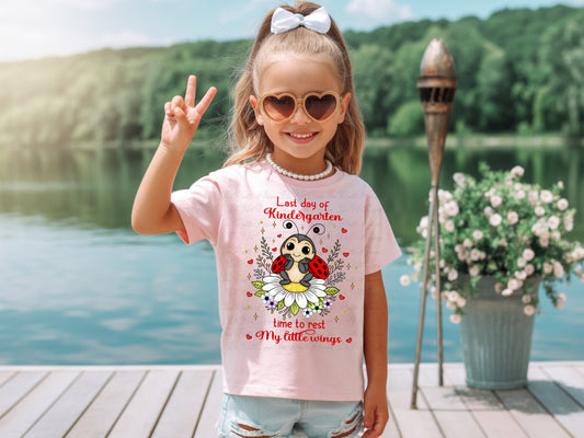 Last Day of School Ladybug PNG Bundle | Pre-K Kindergarten 1st–5th Grade | My Little Wings Time to Rest | End of School Shirt Design Bundle