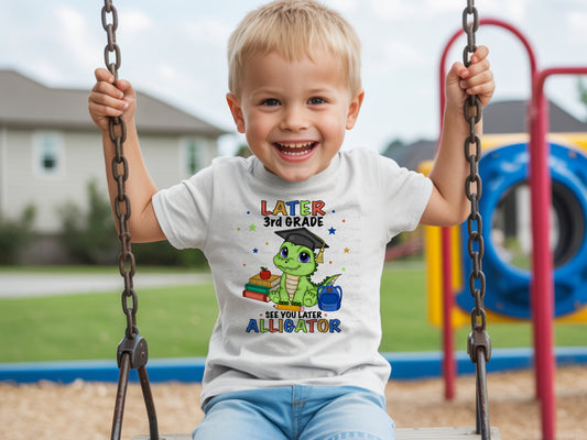 Pre-K–5th Grade “See You Later Alligator” Green Dino Graduation Digital Bundle | End of Year School Shirt Designs | Instant Download PNG