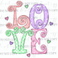 Whimsical LOVE PNG | Valentine’s Day Digital Download | Pastel Love Letters