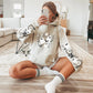 Spooky Moon & Ghost Long Sleeve Tee – Halloween Cozy Pullover