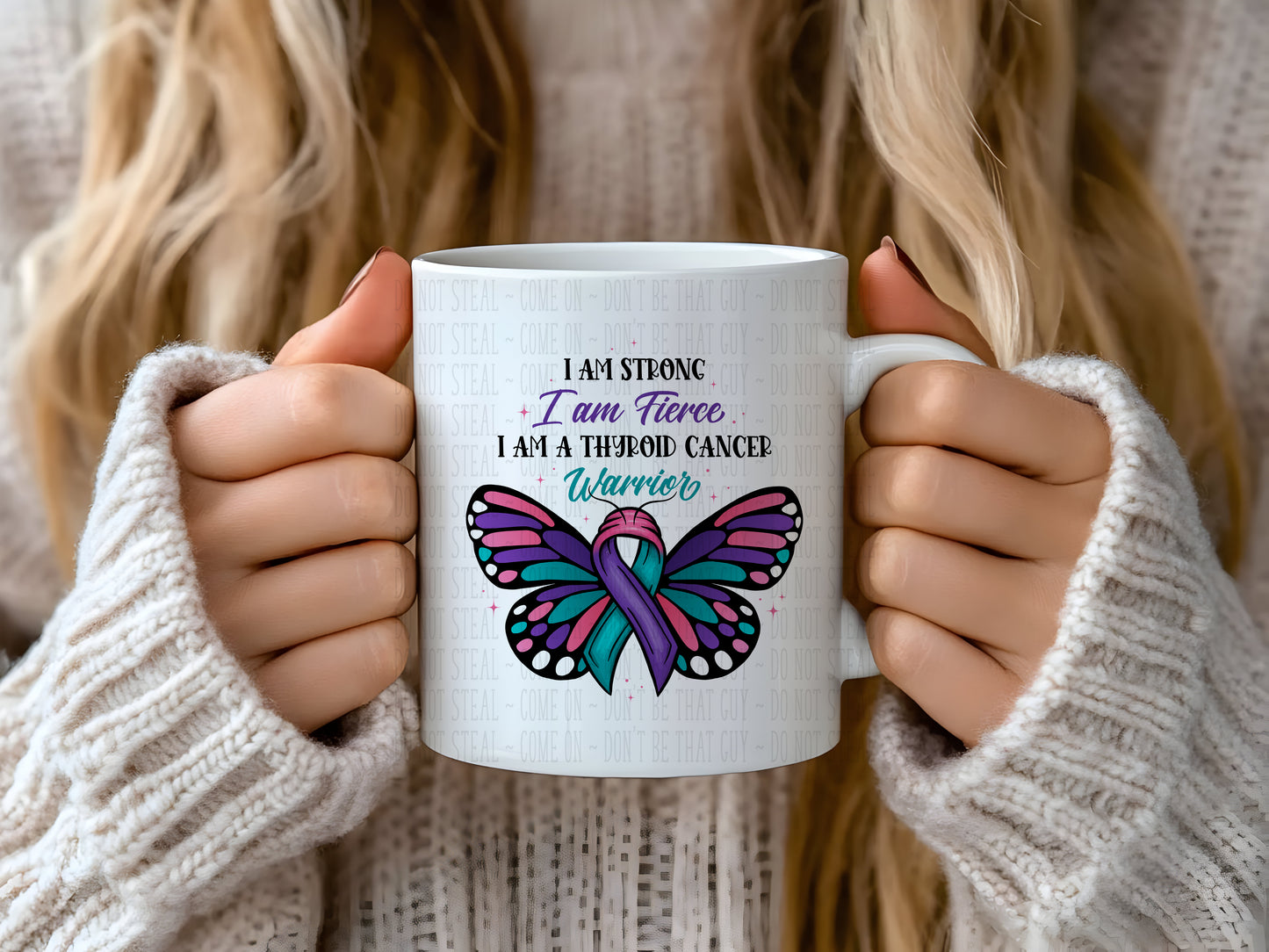 Beautiful Butterfly  Awareness warrior/survivor mug