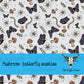 Vibrant Butterfly & Mushroom Seamless Pattern PNG | Whimsical Woodland Floral Digital Paper | Sublimation & Fabric Print Design
