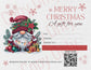 Printable Christmas Gift Card – High-Quality Cardstock Holiday Gift Certificate | Santa Gnome Design