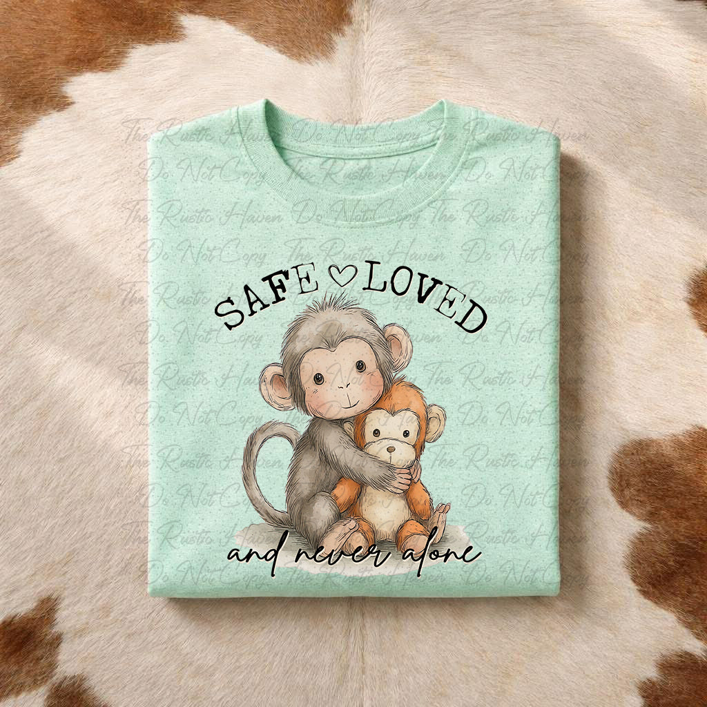 "Punch" the Baby Monkey Tribute Tee – Safe, Loved & Never Alone Adult and Kids' Shirt