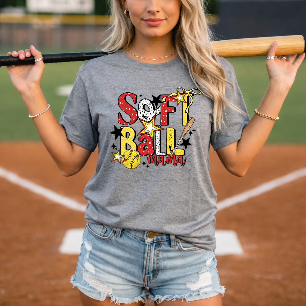 Softball Mama Shirt | Softball Season Tee | Game Day Softball Mom Shirt | Cute Softball Graphic Tee
