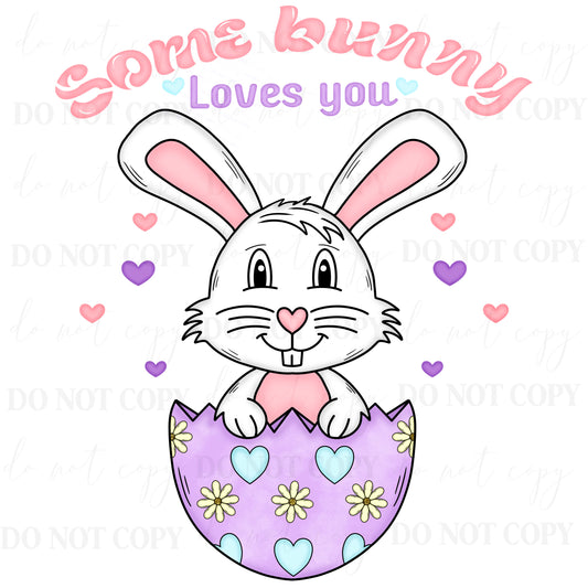 Some Bunny Loves You Bunny PNG – Easter Bunny Digital Design
