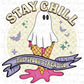 Stay Chill Ghost Ice Cream PNG | Summer Halloween Design | Spooky Cute Retro Ghost | Trick or Treat Sublimation | Pastel Goth Digital Download