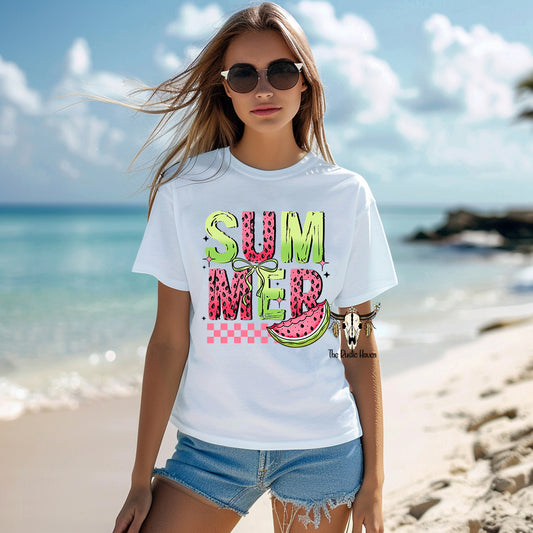 Colorful watermelon summer t-shirt