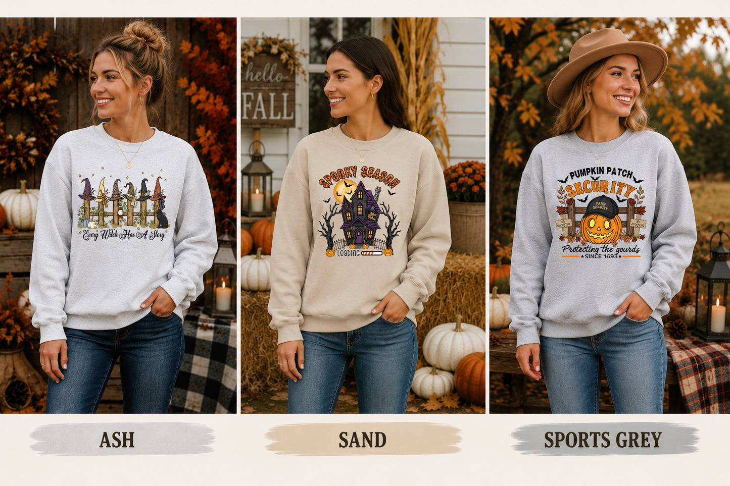 Cozy Fall Collection | Choose Your Favorite Graphic Crewneck Sweatshirt