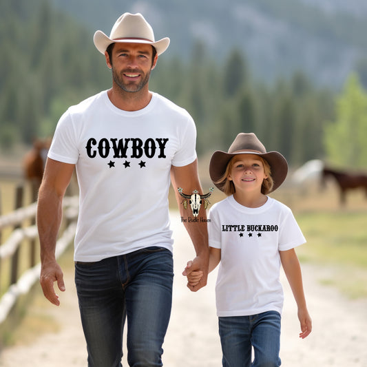 Daddy and Me Cowboy and little Buckaroo T-shirt