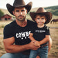 (Kids) Daddy and Me Cowboy and Little Buckaroo Matching T-shirt