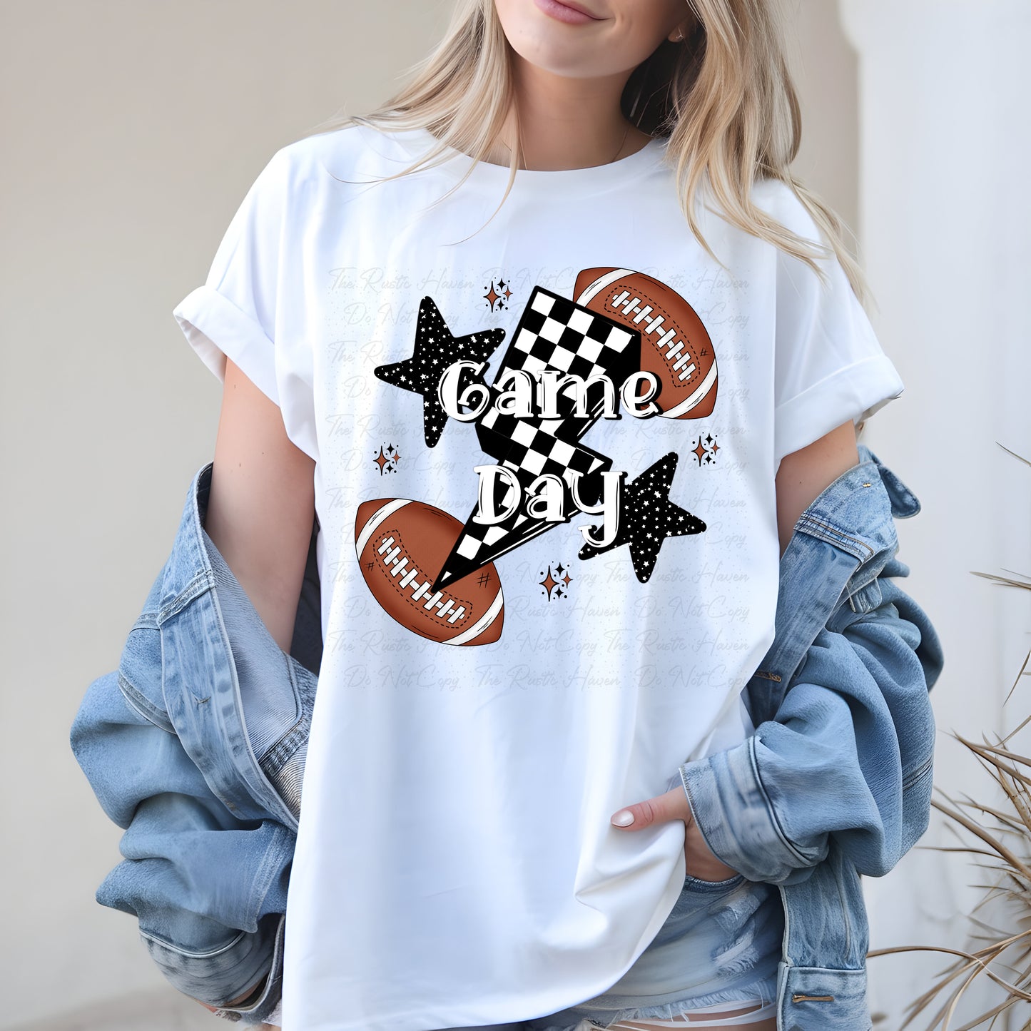Game Day T-Shirt – Retro Soccer or Football Graphic Tee in 3 Colors