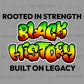 Black History Rasta Style PNG | Bold Afro Gradient Digital Design in 2 colors
