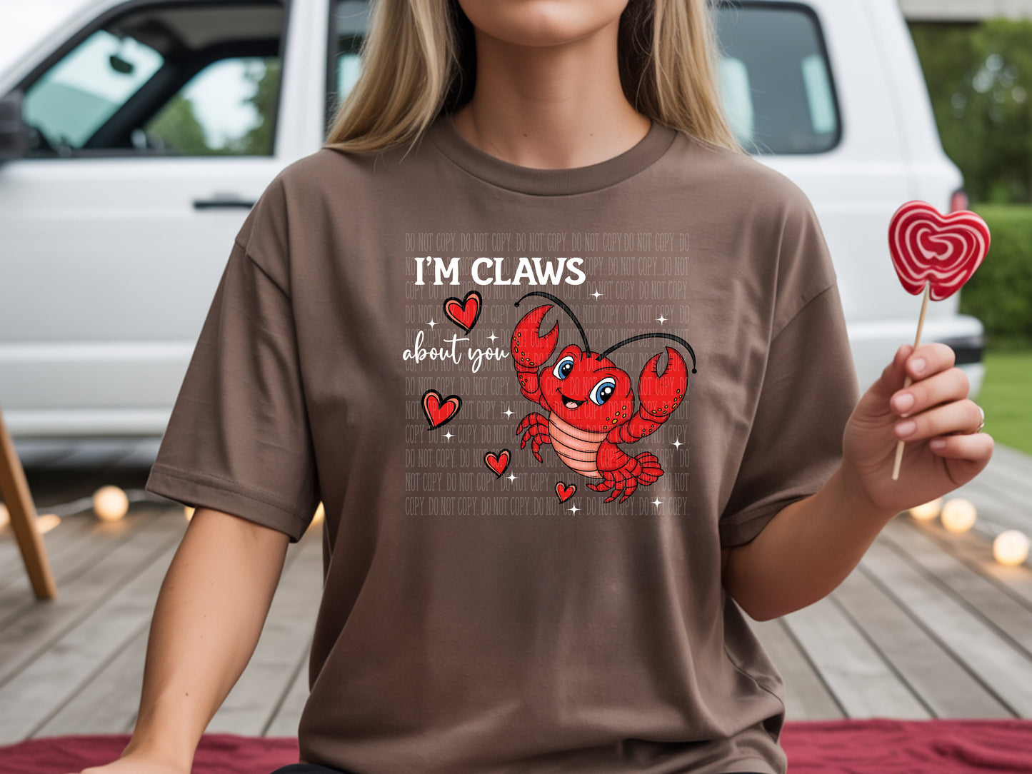 I'm Claws About You Lobster PNG - Valentine's Day Sublimation Design - Cute Punny Digital Download In two colors