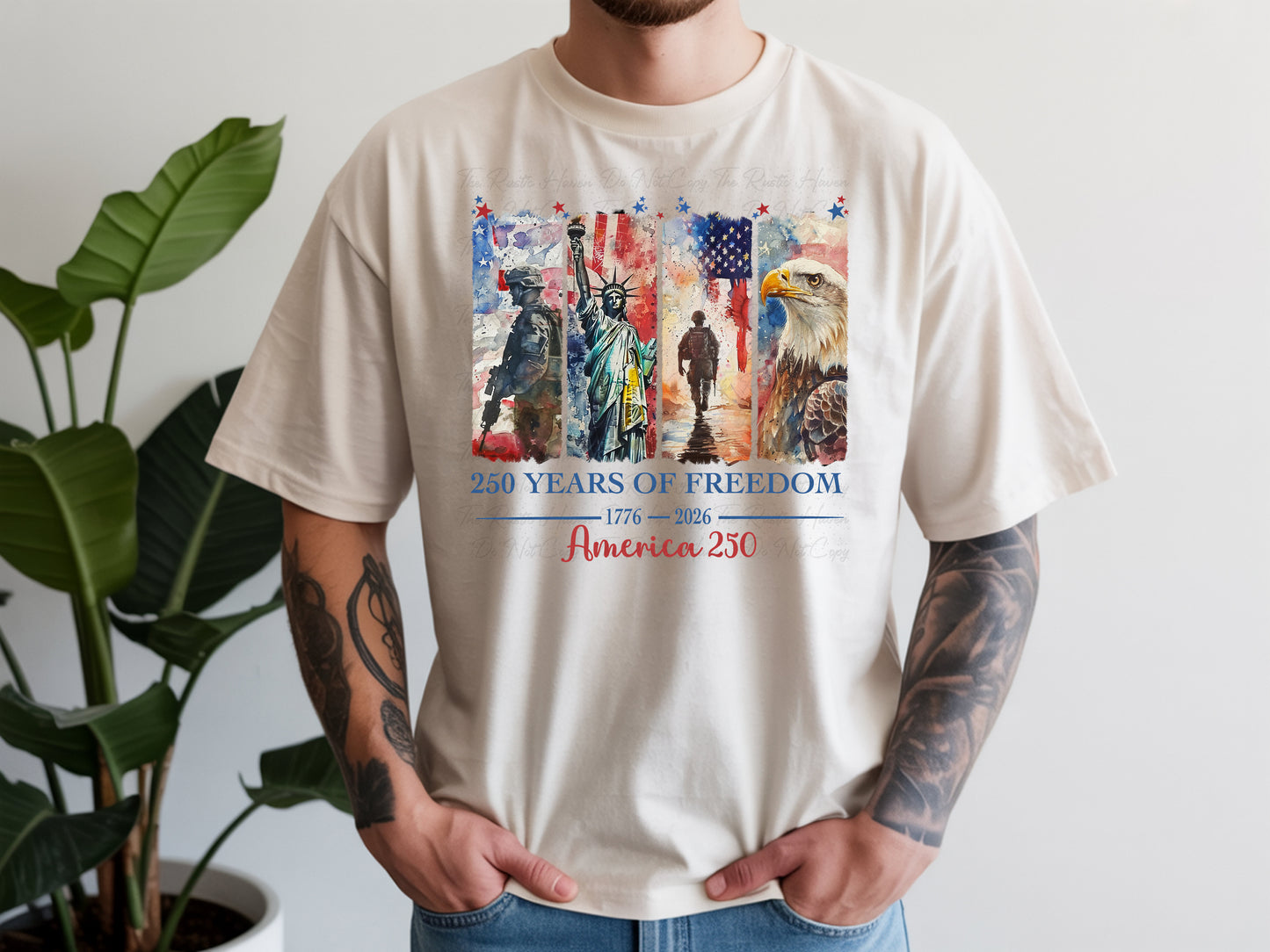 America 250 Shirt – 250 Years of Freedom 1776–2026 Patriotic T-Shirt, USA Eagle Liberty Graphic Tee, Fourth of July Apparel